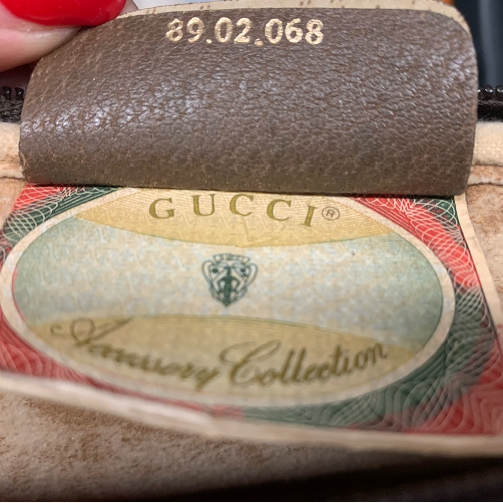 Authentic Vintage Gucci Supreme Canvas Bee Beige Brown Crossbody - Picture 5 of 12